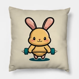 Gym Bunny Pillow