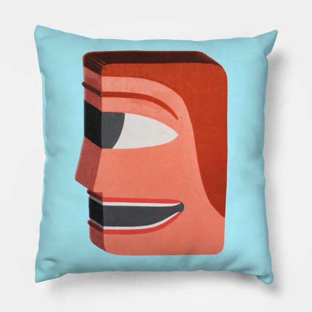 Floating Pink Man Pillow by samualweinberg