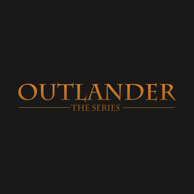 Outlander The Series Golden Text Logo by devanpm