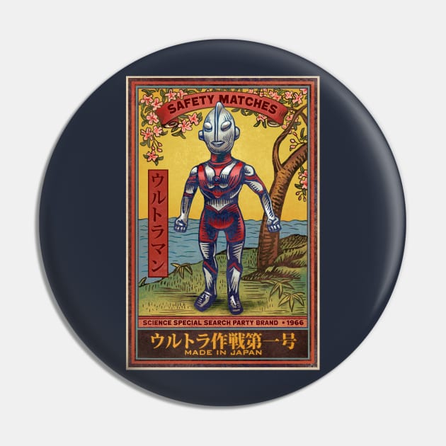 Ultraman Matches Pin by ChetArt