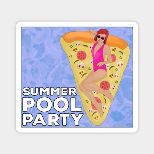 Summer Pool Party Magnet