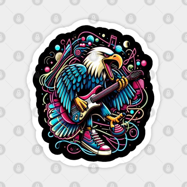 Eagle Jammin on Guitar Magnet by coollooks