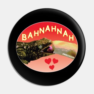 Muriel Loves Bahnahnah (red color) Pin