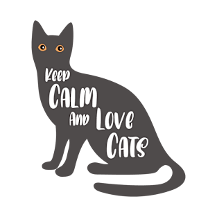 Keep Calm And Love cats T-Shirt