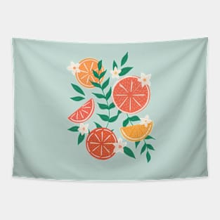 Citrus on Mint Tapestry