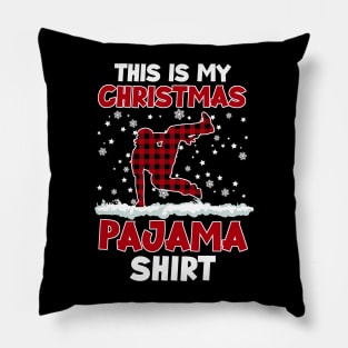 Buffalo Red Plaid Parkour This Is My Christmas Pajama Pillow