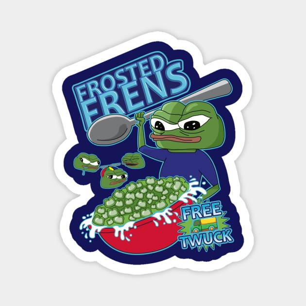 Frosted Frens Apu Cereal Magnet by Emperor Frenguin