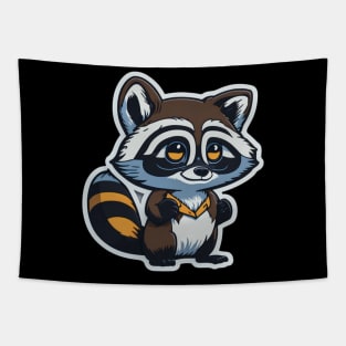 Happy raccoon Tapestry