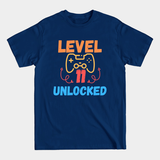 Disover LEVEL 11 UNLOCKED GAMER 11th BIRTHDAY - Kids - T-Shirt
