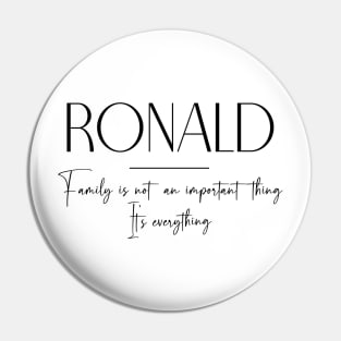 Ronald Family, Ronald Name, Ronald Middle Name Pin