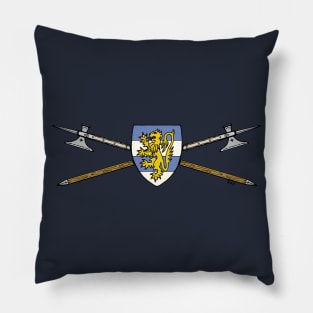 Medieval Poleaxes and Shield Pillow