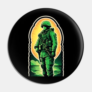 Soldiers Defending the Final Frontier Pin