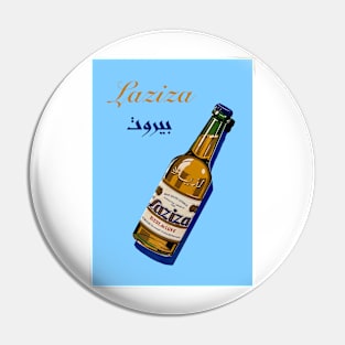 Laziza beer beirut art Pin