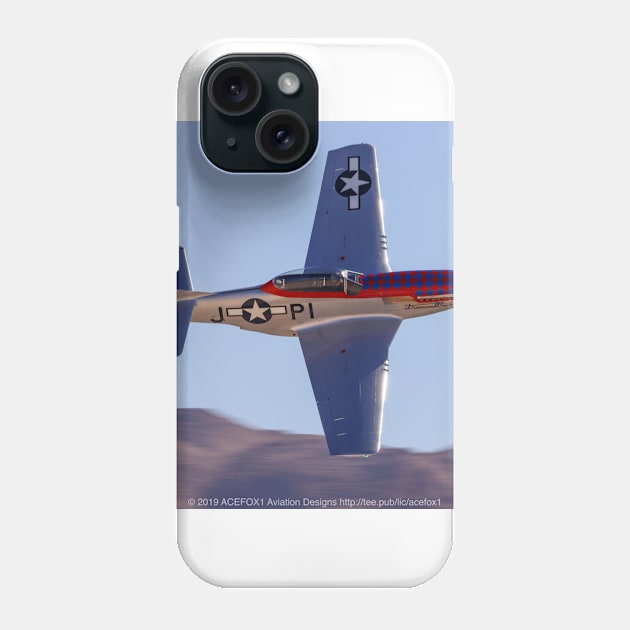 P-51D Mustang “Diamondback” Phone Case by acefox1