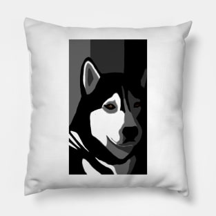 Siberian Husky Dog 162 Pillow