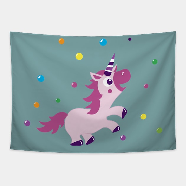 Unicorn Pony Tapestry by katelein