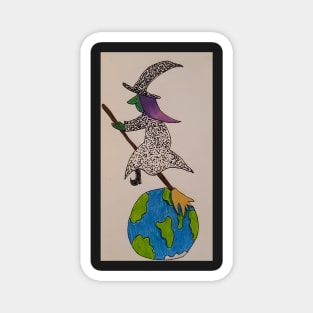 Traveling Witch Magnet