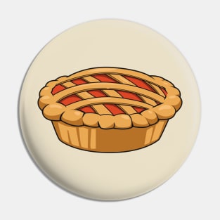 Pie cartoon illustration Pin