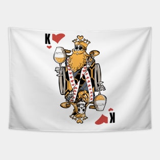 King of hearts and beer Tapestry