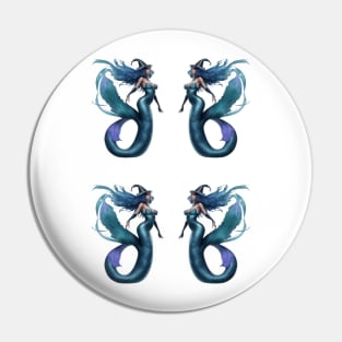 Intriguing Mermaid Sea Witch Pin