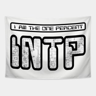 INTP - I Am The One Percent (Blueprint) Tapestry