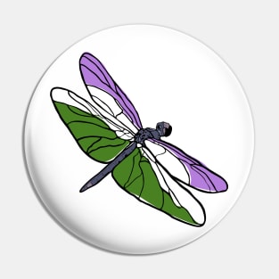 Genderqueer Dragonfly Pin