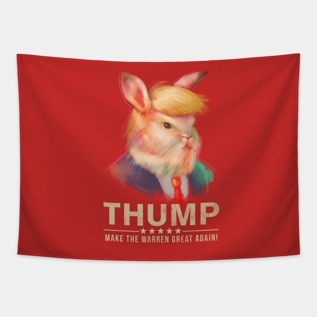 Donald Thump Tapestry by Ninjaink