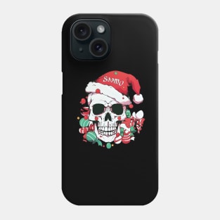 Christmas Celebration with a Skull Twist Phone Case