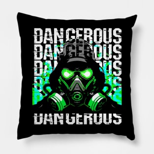 mask paint dangerous Pillow