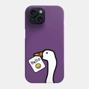 Portrait of a Goose with Stolen Greeting Phone Case