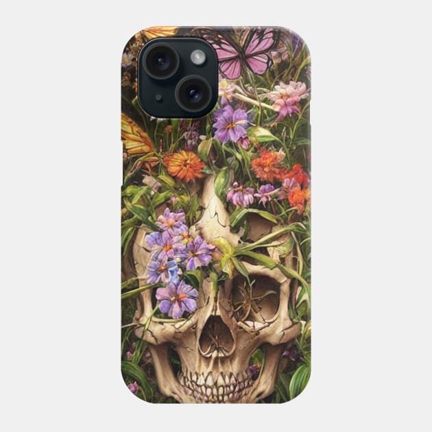 Bones and Botany Phone Case by levelsart