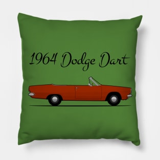 1964 Dodge Dart red Pillow