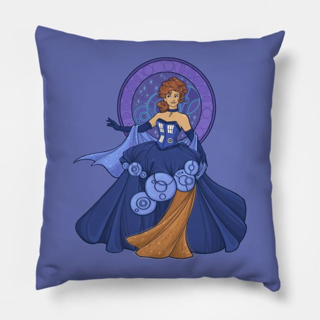 Gallifreyan Girl Pillow by KHallion