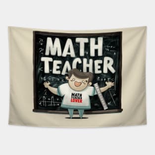 Math Teacher Lover Tapestry