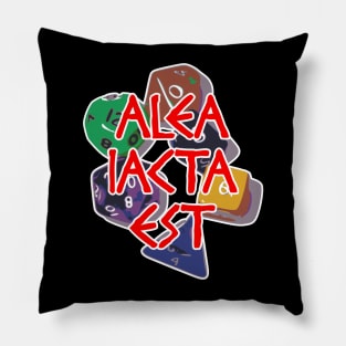 Alea Iacta Est (The die is cast) Pillow