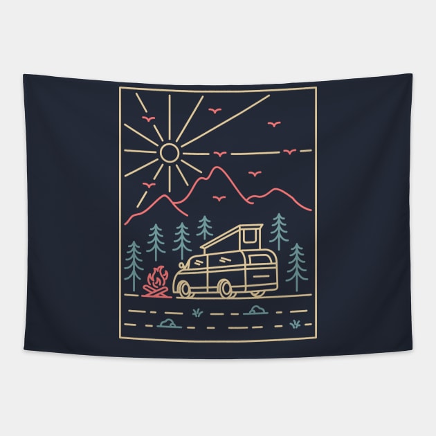 Camper 2 Tapestry by VEKTORKITA