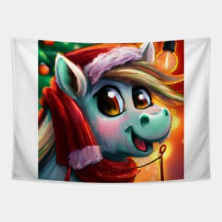 Cute Horse Drawing Tapestry