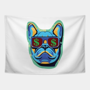 MoneyBag Frenchie Tapestry