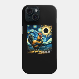 Chickens Eclipse Expedition: Quirky Tee for Farmyard Enthusiasts Phone Case