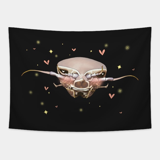 Kawaiisopod Face Tapestry by ziafrazier