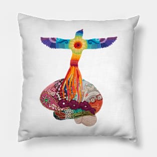 Rising Phoenix Brain - for neuro motivation Pillow