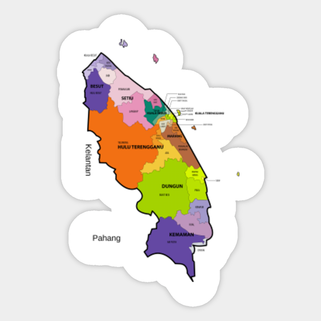Limited Edition Exclusive Terengganu State Legislative Assembly Constituencies Terengganu Sticker Teepublic