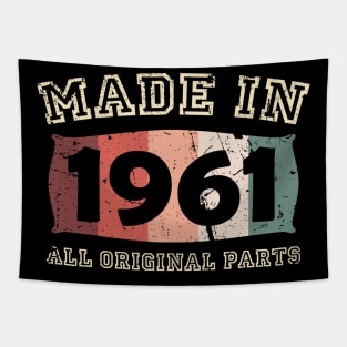 Made 1961 Original Parts 60th Birthday Tapestry