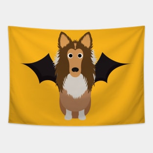 Rough Collie Halloween Fancy Dress Costume Tapestry