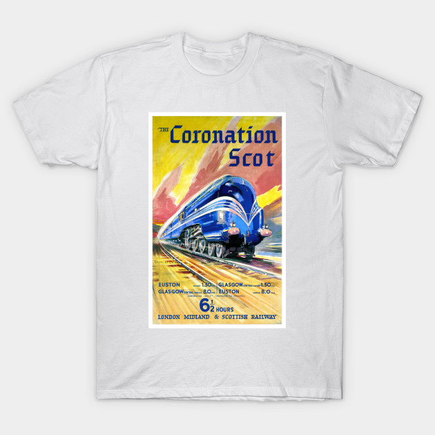 The Coronation Scot Vintage travel Poster reproduction