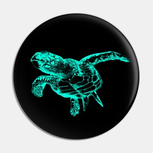 Sea Turtle (Neon) Pin