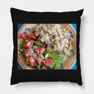 Casserole with salad Pillow