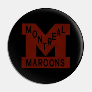 Montreal Maroons Hockey Team Pin