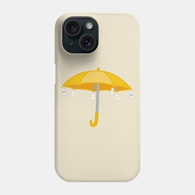 Weathering with you yellow umbrella anime Phone Case by ballooonfish