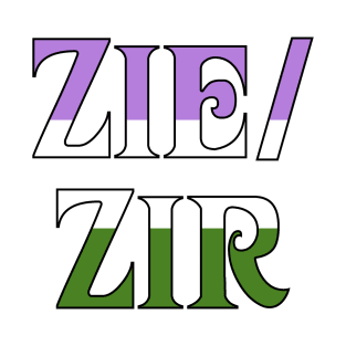 Genderqueer Zie/Zir T-Shirt